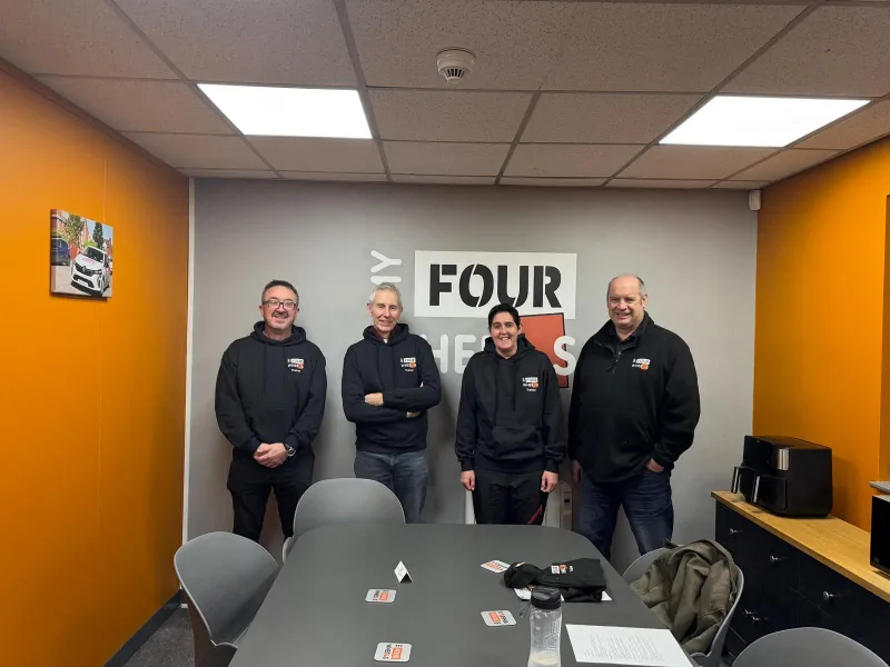 My Four Wheels team in meeting room